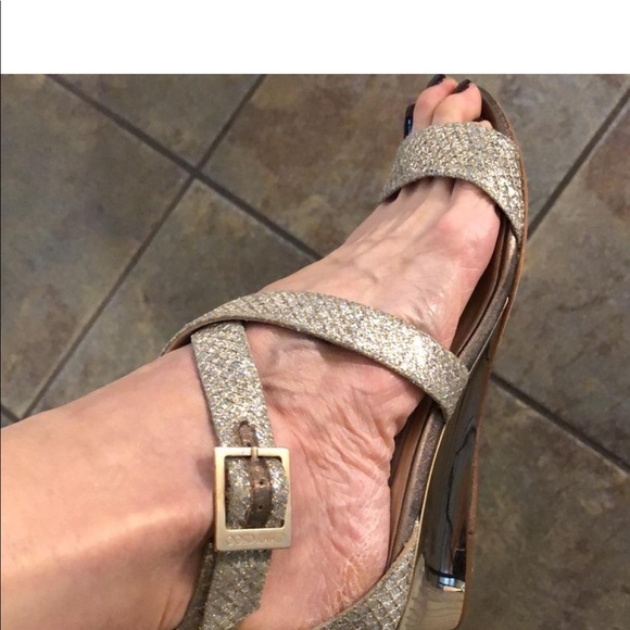 Jimmy Choo Chiara Crisscross Demi Wedge - Picture 7 of 8